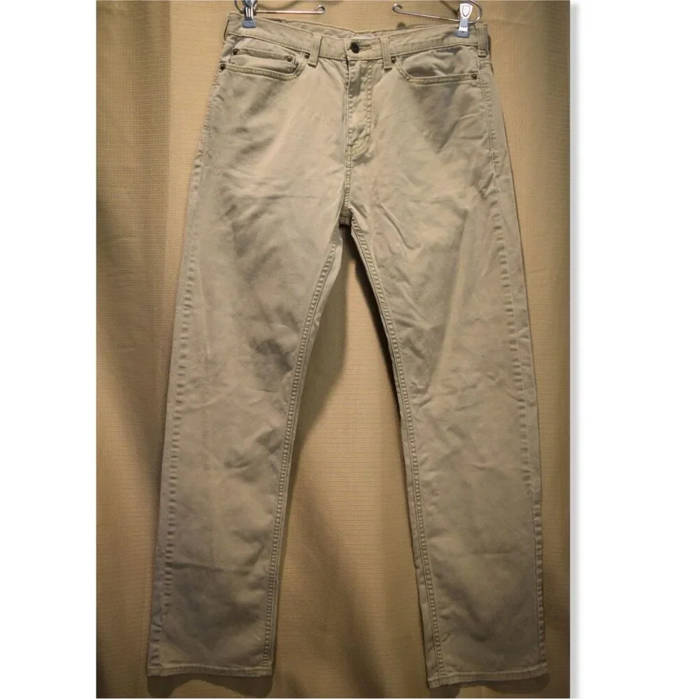 Dockers Straight Fit Khaki Chino Pants Mens 32 x 34 Used Work Uniform Cotton EUC